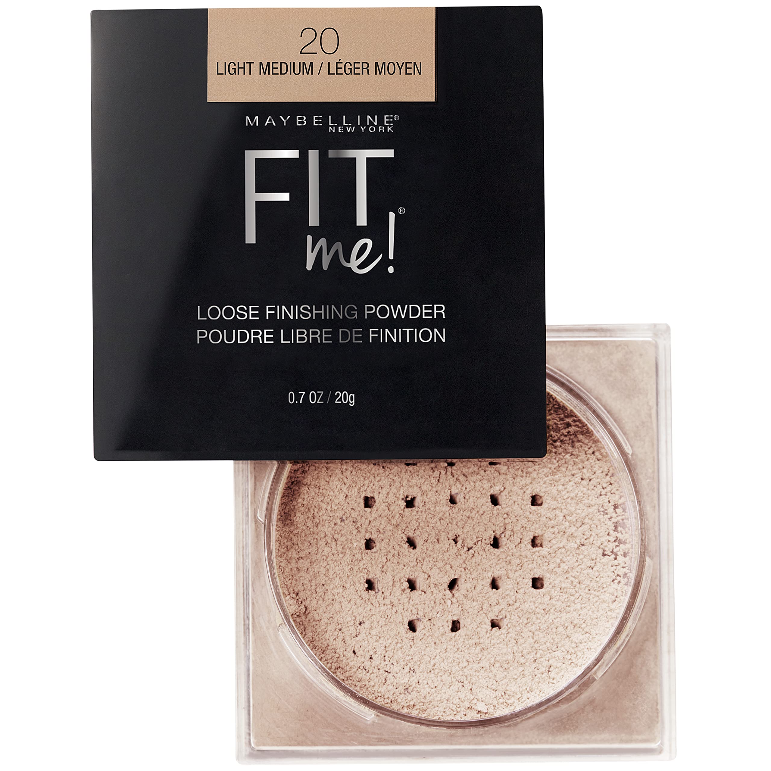 Maybelline Fit Me Poudre Libre, palette de teintes adaptée à de nombreux tons.