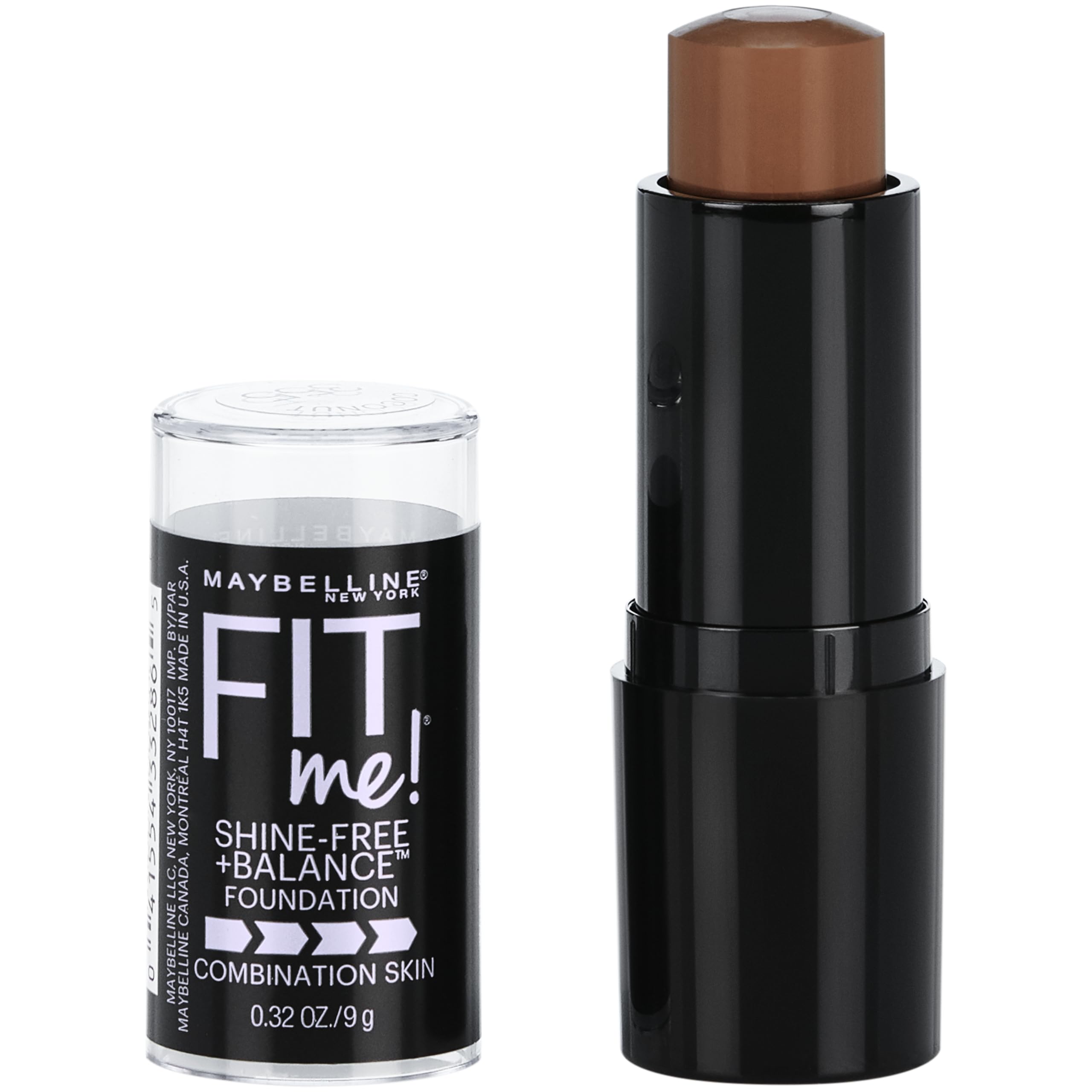Maybelline Fit Me Stick Teint matifiant en emballage pratique et portable.