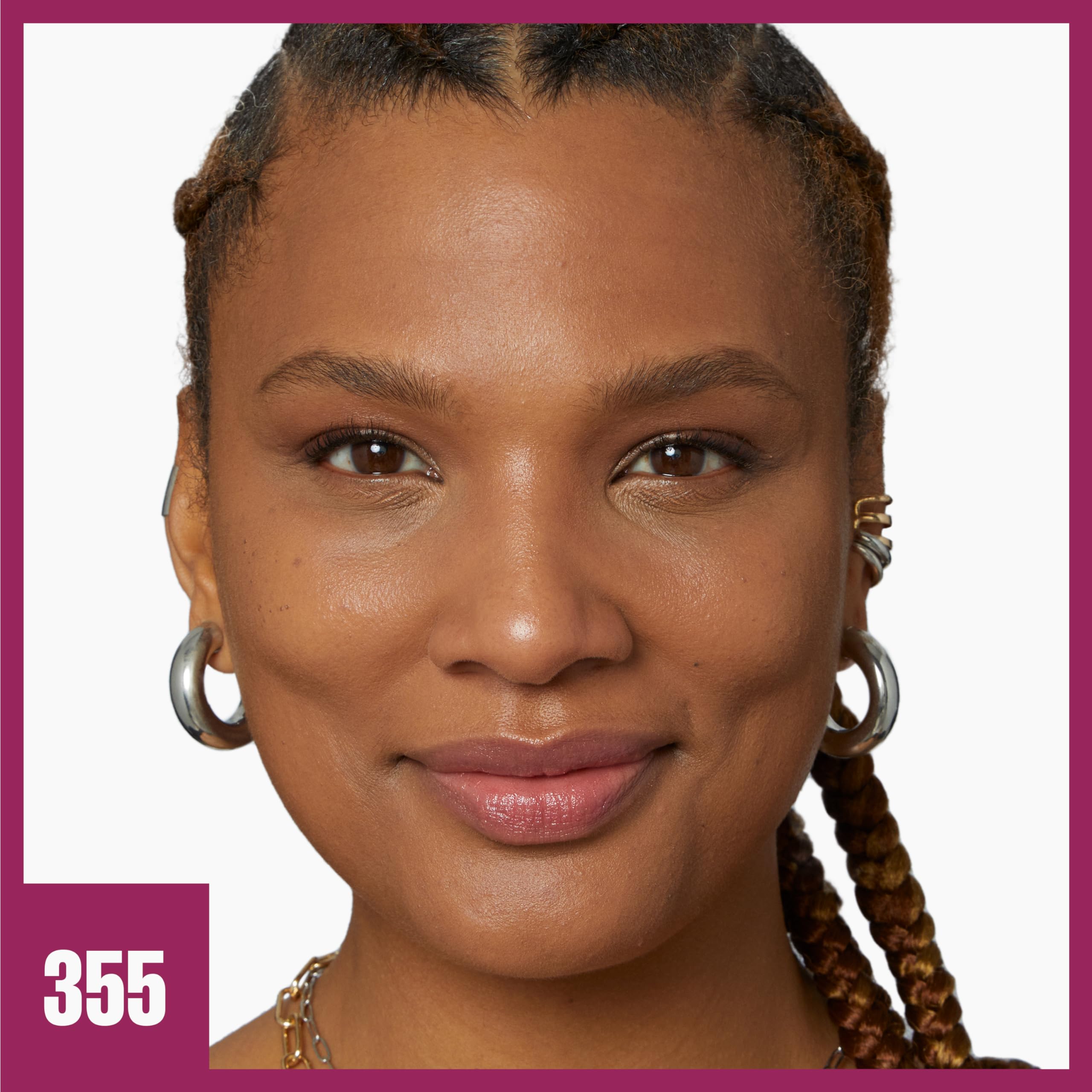 Maybelline Instant Age Rewind Eraser Foundation, swatch couleur 355 pour une teinte précise.