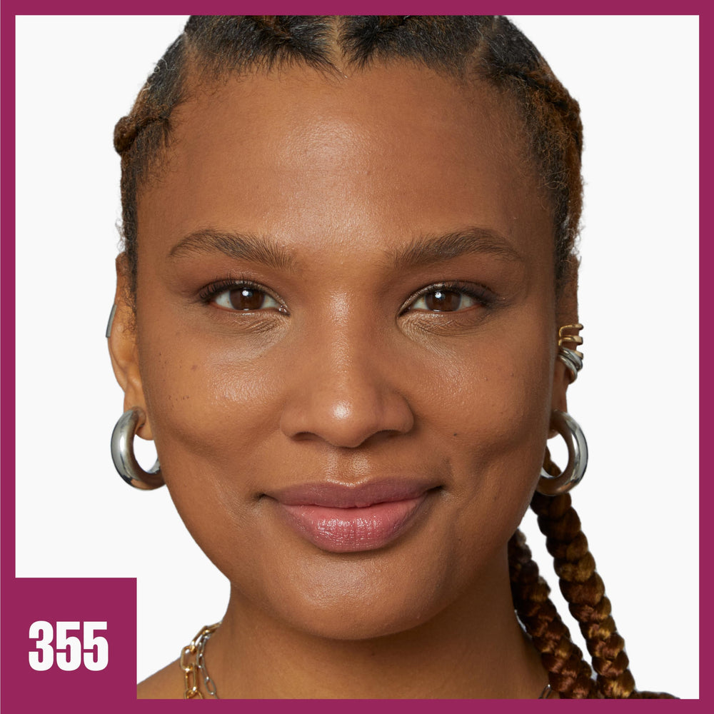 Maybelline Instant Age Rewind Eraser Foundation, swatch couleur 355 pour une teinte précise.