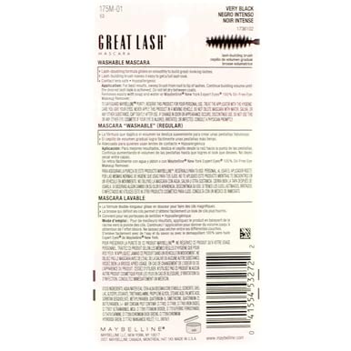 Maybelline Great Lash Mascara, regard clair et défini sans effort.