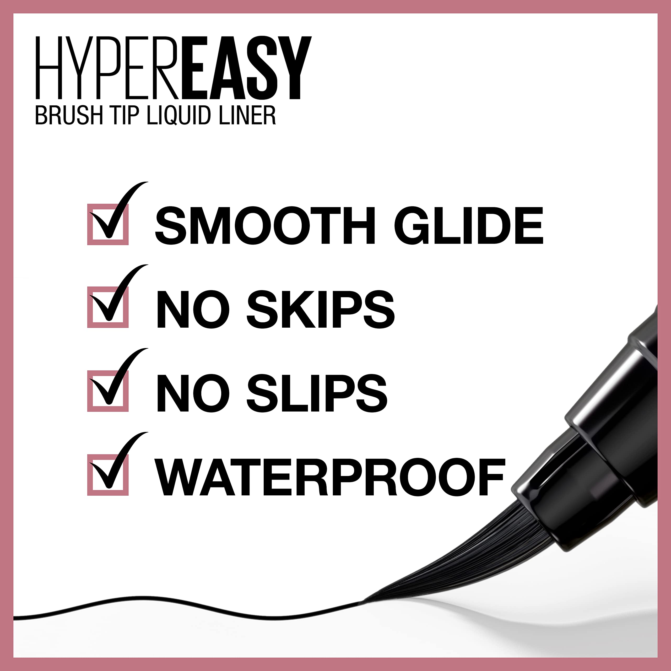Maybelline Hyper Easy Liquid Pen — teinte Pitch Black pour un regard profond