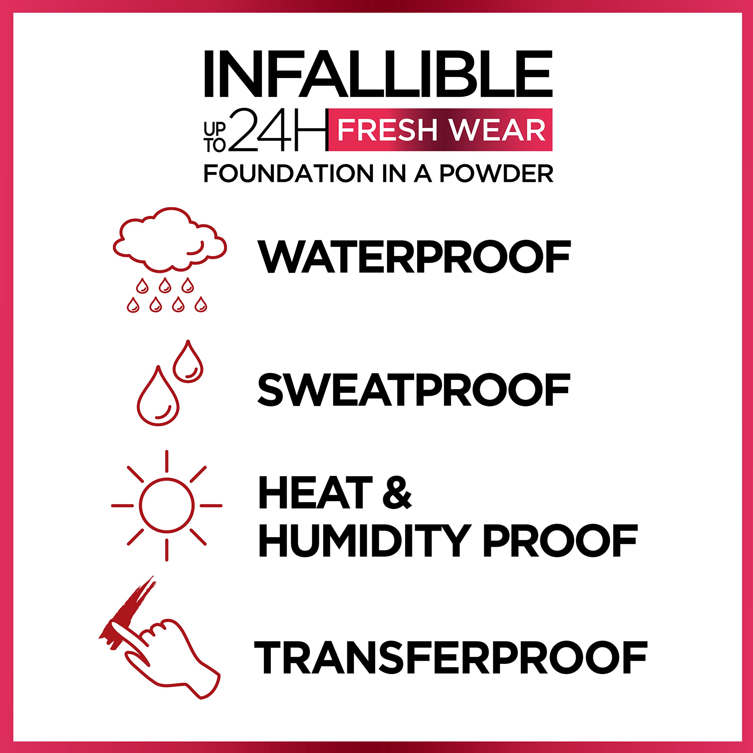 Maybelline Infallible poudre Respirante, confort toute la journée.