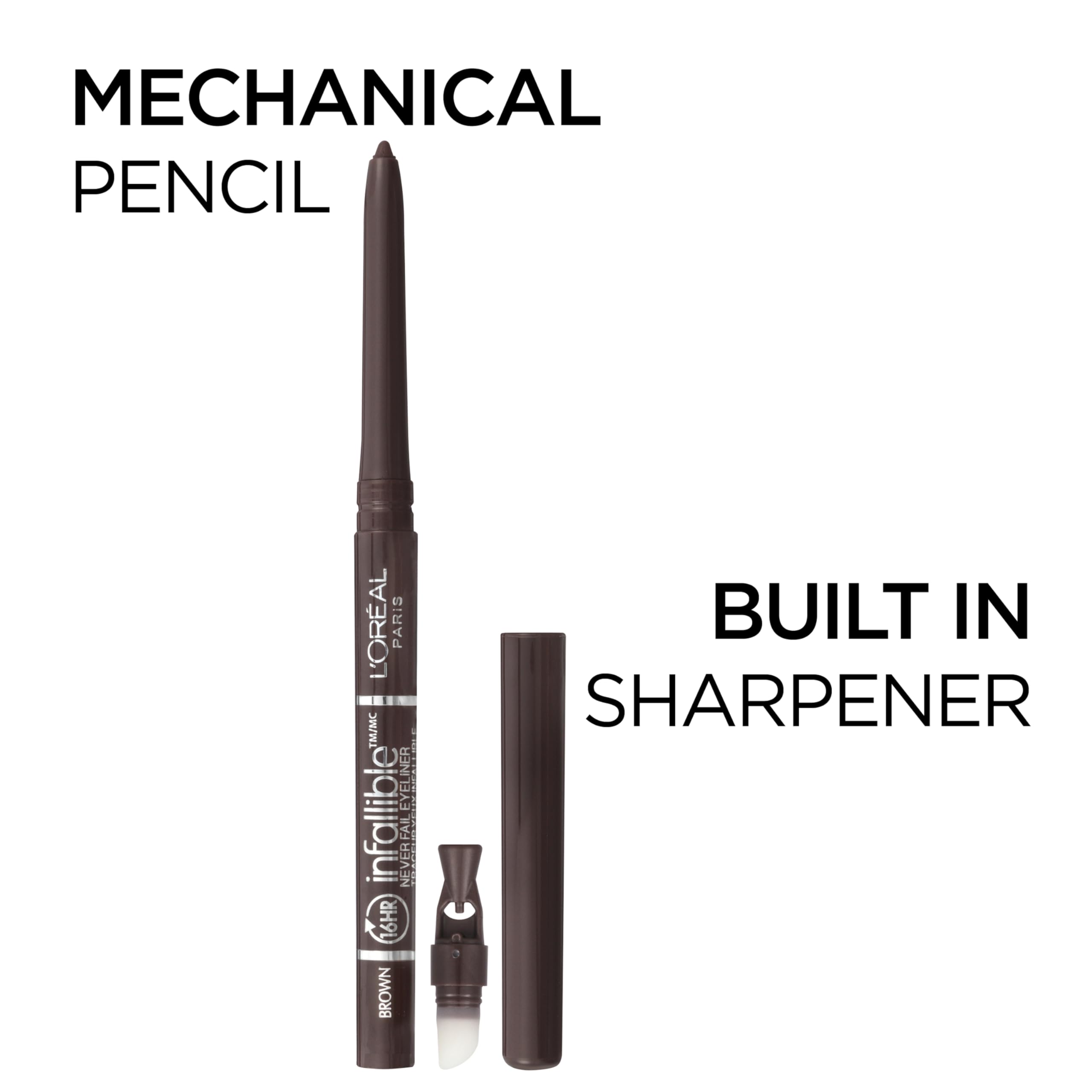 Maybelline Infallible Never Fail – crayon avec estompeur intégré pour rendu fumé