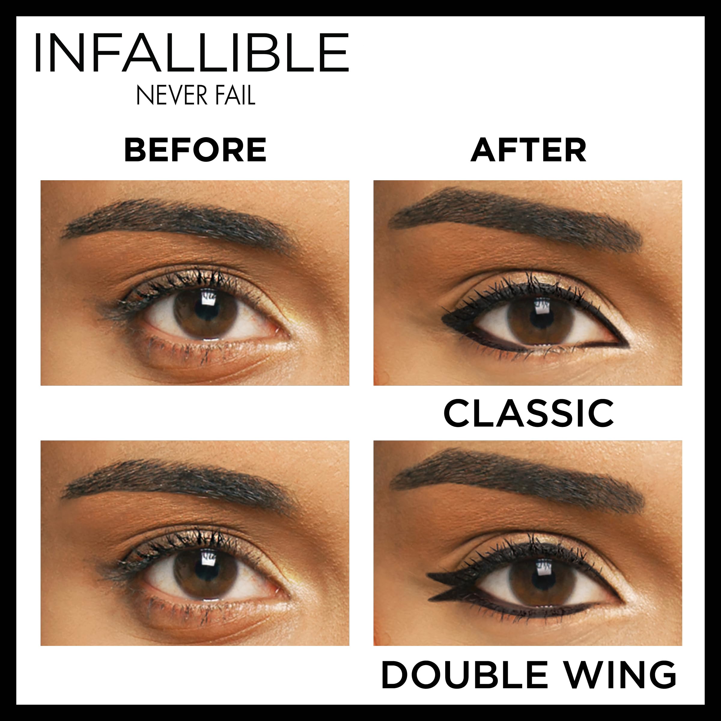 Maybelline Infallible Never Fail – tenue longue durée jusqu'à 16 heures sur paupière