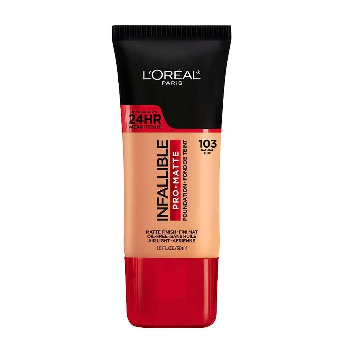 Maybelline Infallible Pro-Matte flacon – texture légère et tenue longue durée.