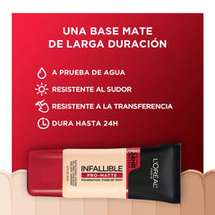 Maybelline Infallible Pro Matte Foundation, application au doigt facile et rapide.