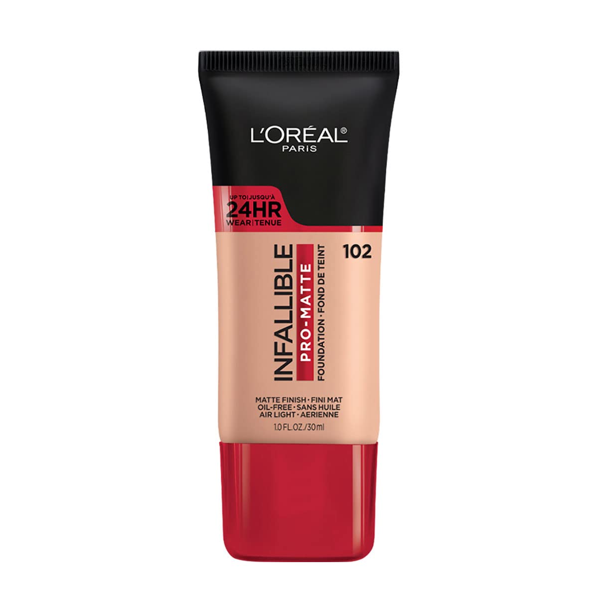 Maybelline Infallible Pro Matte Foundation, flacon élégant, fini demi-mat et longue tenue.