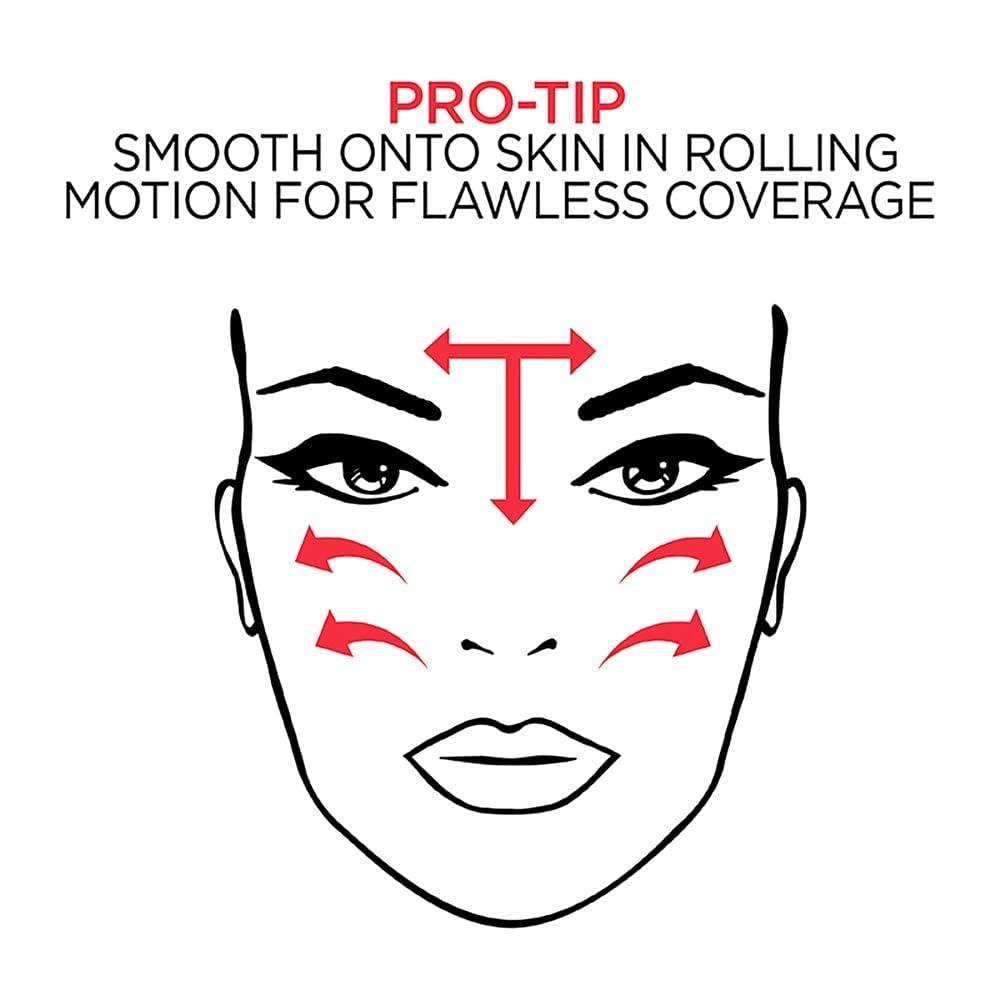 Estompage facile du fond Maybelline Pro-Matte pour teint homogène.
