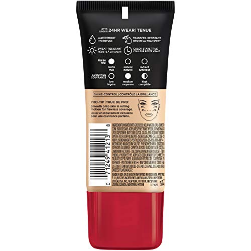 Maybelline Infallible Pro-Matte Foundation, texture légère et aérienne, fini demi-mat.