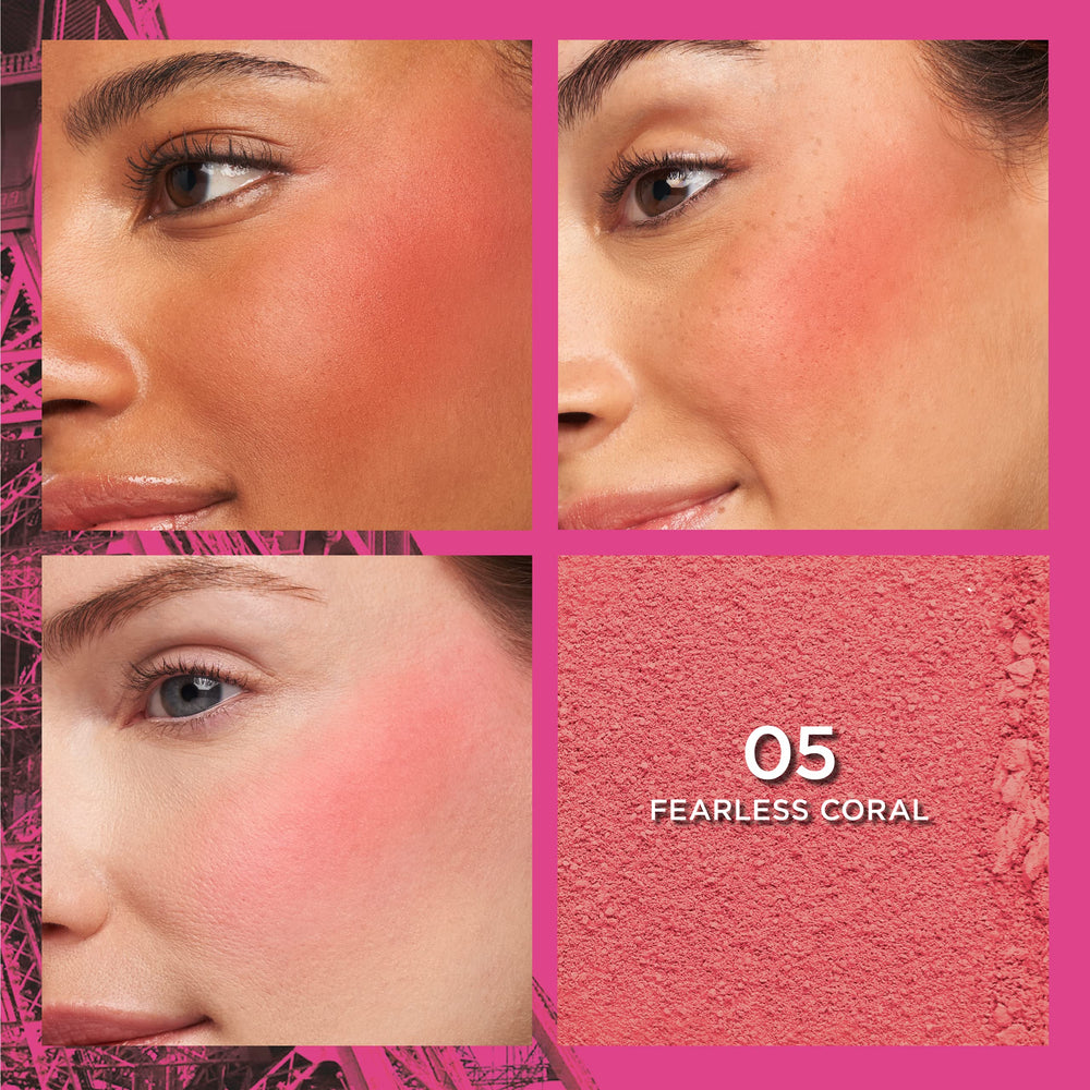 MAYBELLINE Infallible Fard à Joues Poudre, teinte corail, longue tenue et fini doux.
