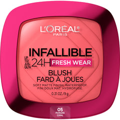 MAYBELLINE Infallible Fard à Joues Poudre, couleur rose, texture légère pour un teint frais et naturel.