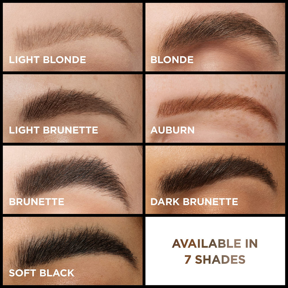 Maybelline Infallible sourcils mascara volume 24h: texture légère et confort longue journée.