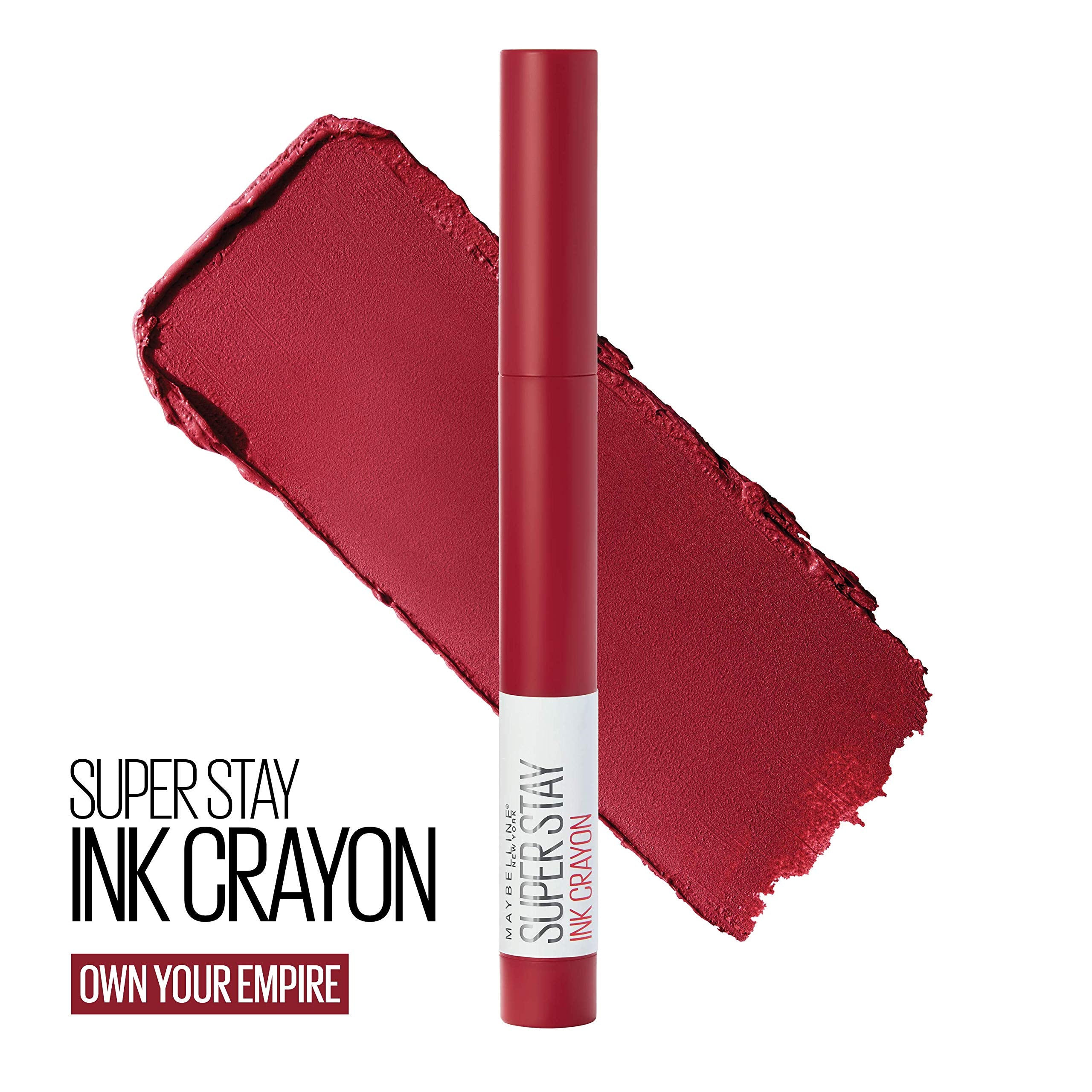 Maybelline Super Stay Ink Crayon embout intégré pour retouches rapides.