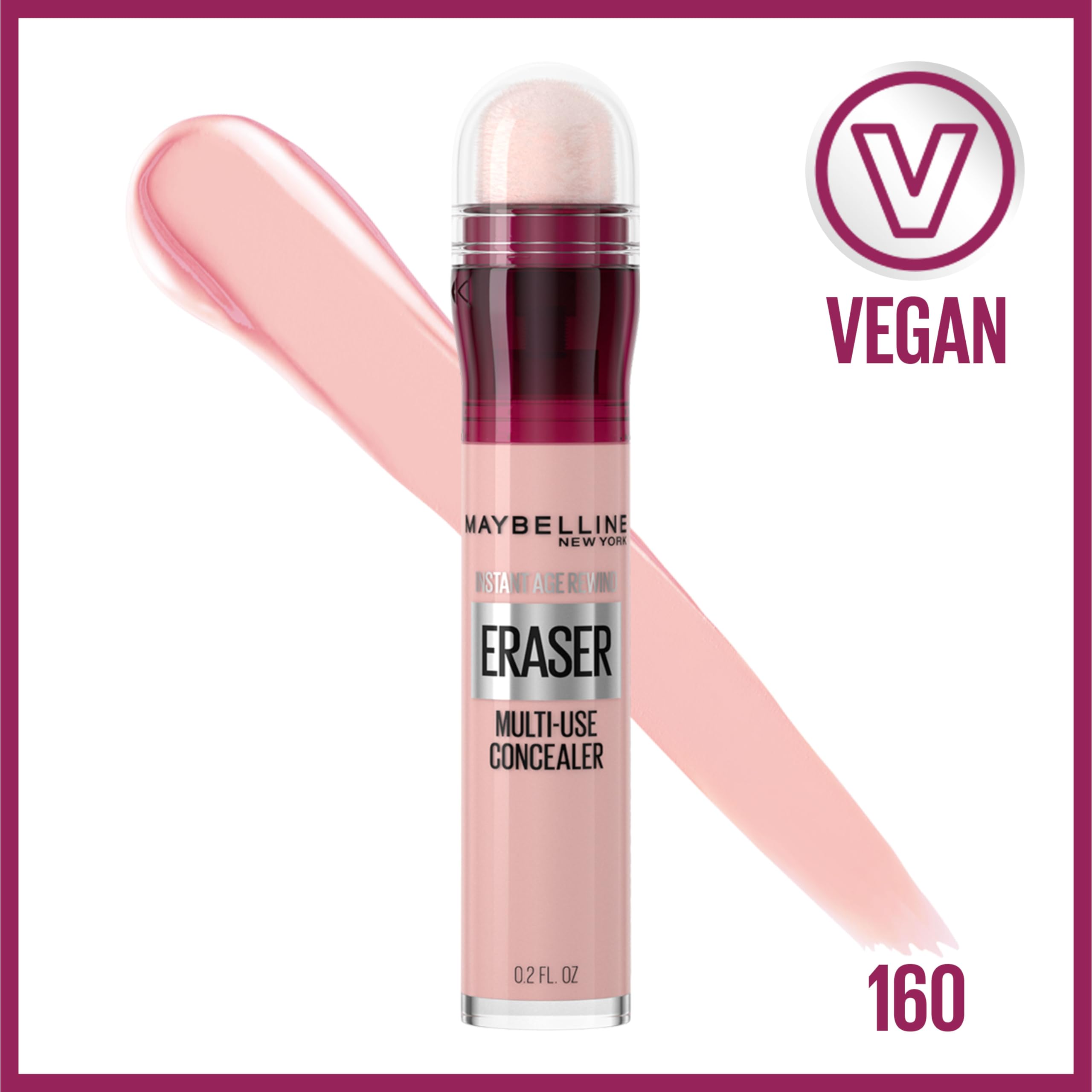 Texture crème douceMaybelline Instant Age Rewind, s’estompe facilement sous les yeux.