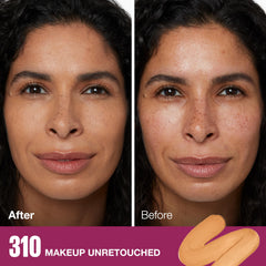 Applicateur-éponge Maybelline; application fluide et précise sans accrocher les ridules.