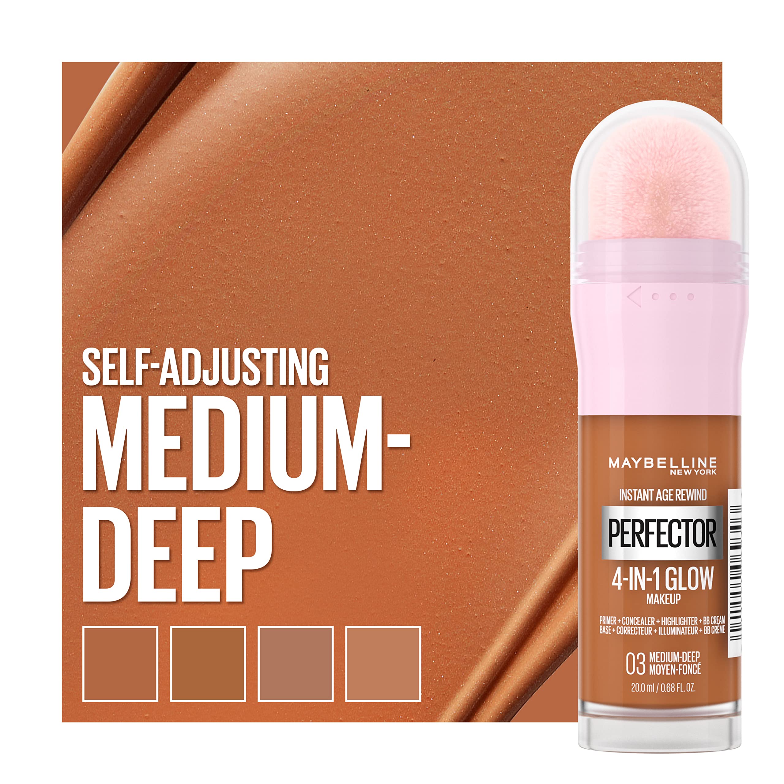 Maybelline Instant Age Rewind Glow : étui compact facilitant les retouches en déplacement