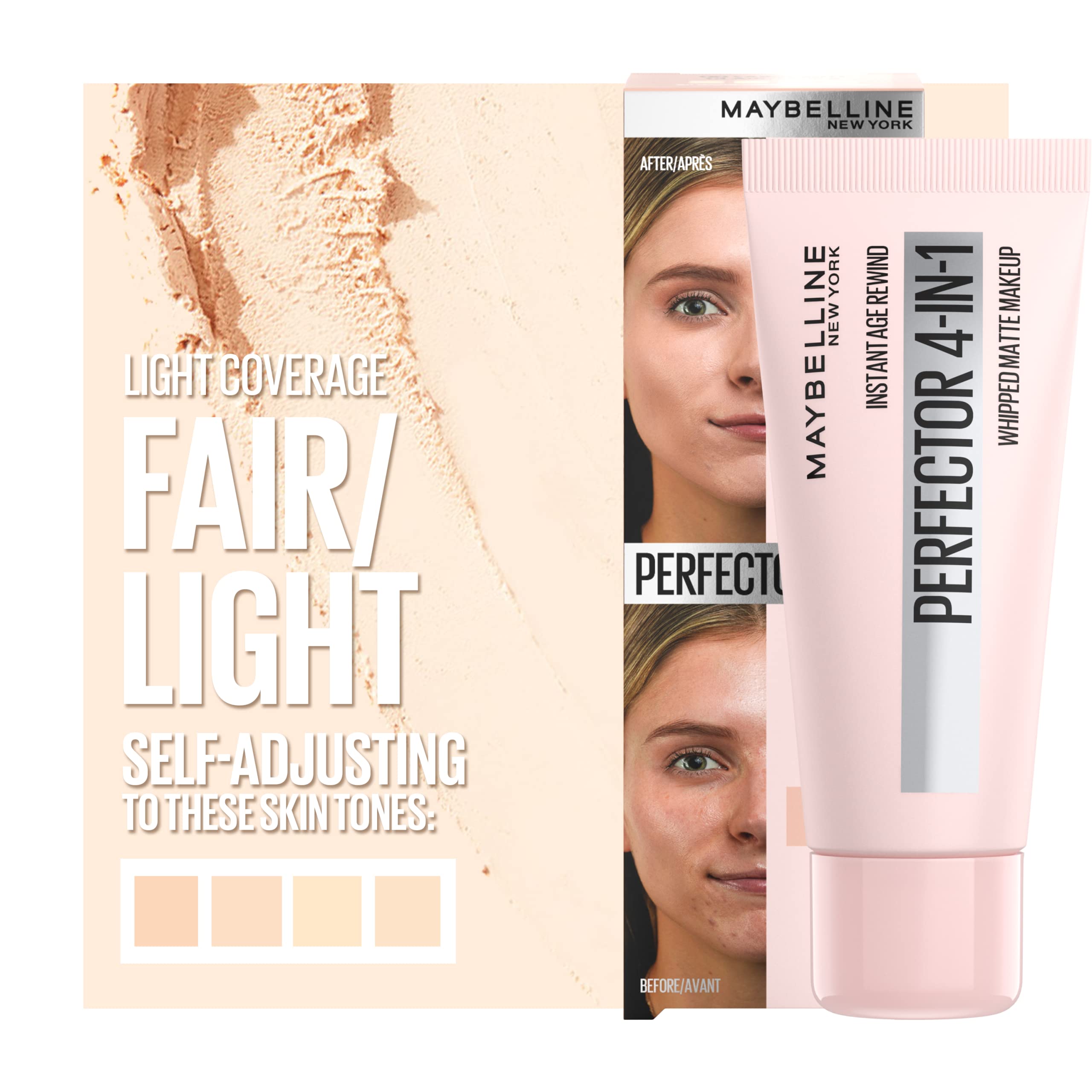 Maybelline Instant Age Rewind Matte 4-en-1 - poudre matte integree: rendu durable.