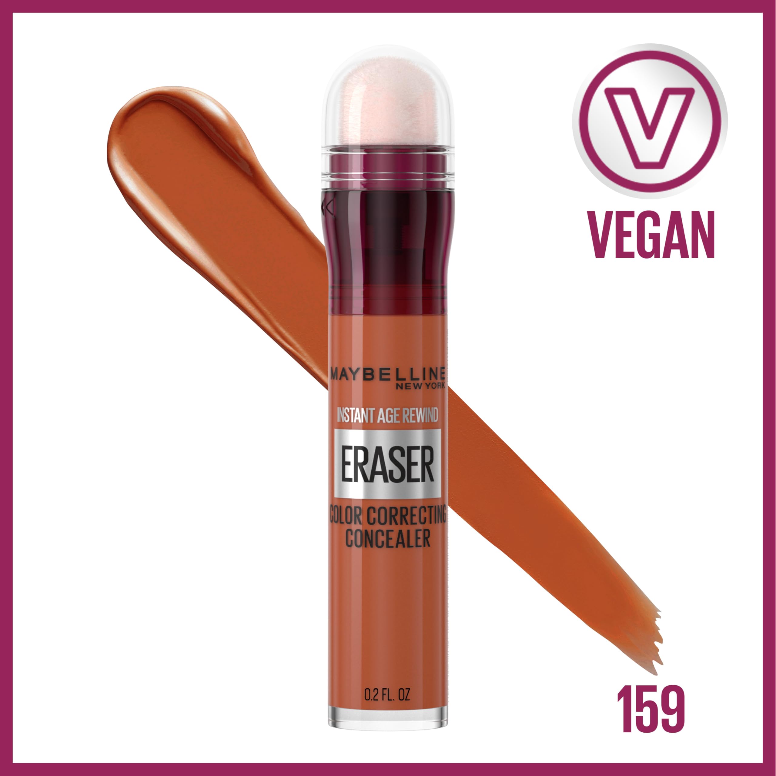 Maybelline Instant Eraser teinte orange-159 neutralise les discolorations pour teint uniforme