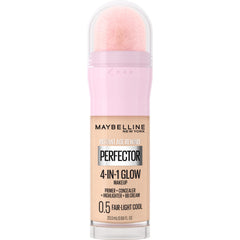 Maybelline Instant Perfector Glow avec embout éponge intégré, fini lumineux naturel.