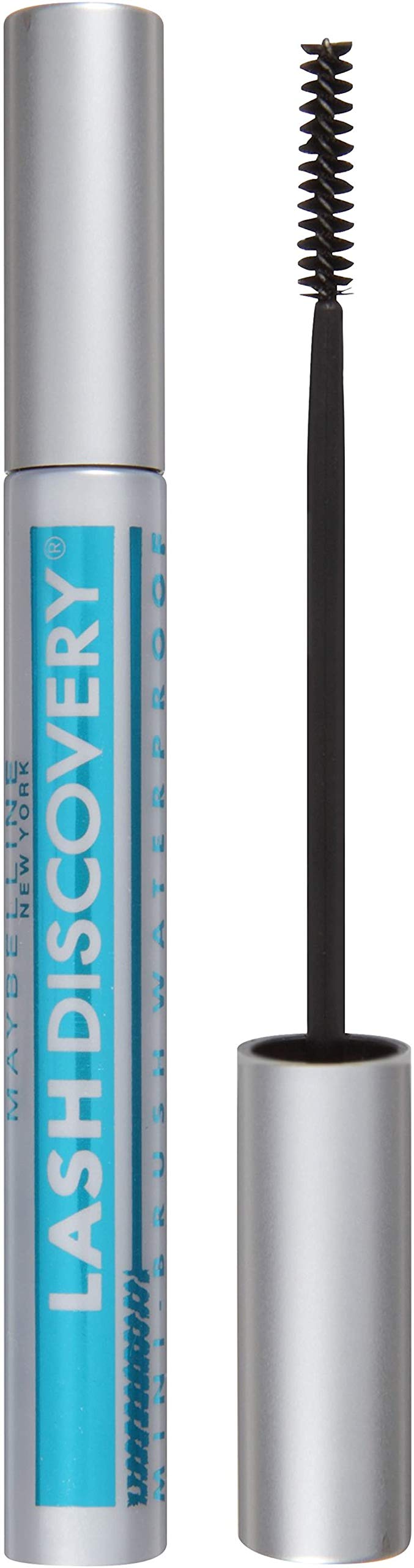 MAYBELLINE Lash Discovery — mini-brosse pour atteindre chaque cil, mascara imperméable.