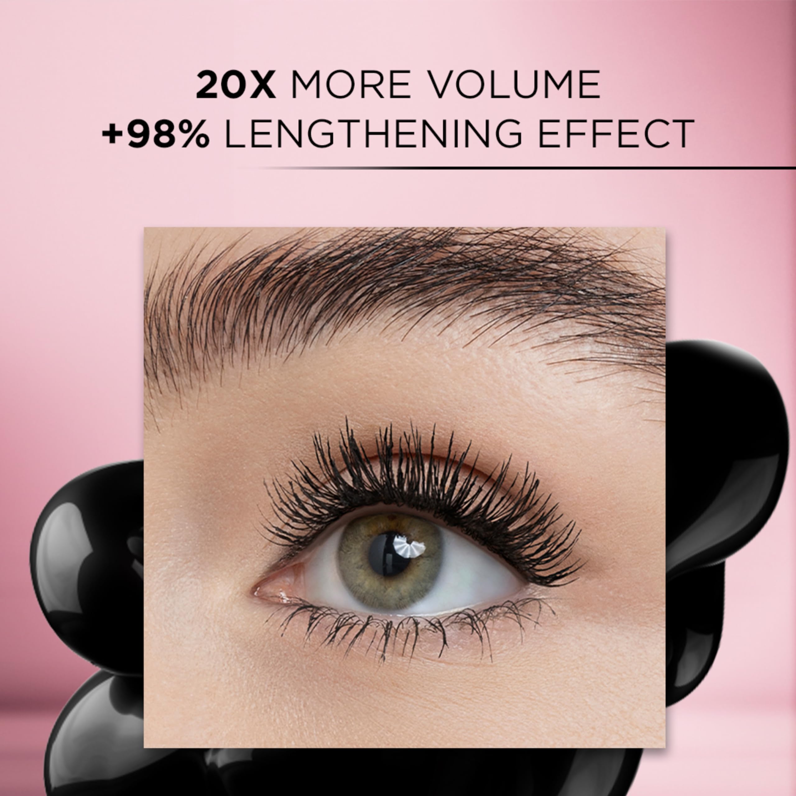 Maybelline Lash Paradise Mascara, cils allongés avec une impressionnante longueur.