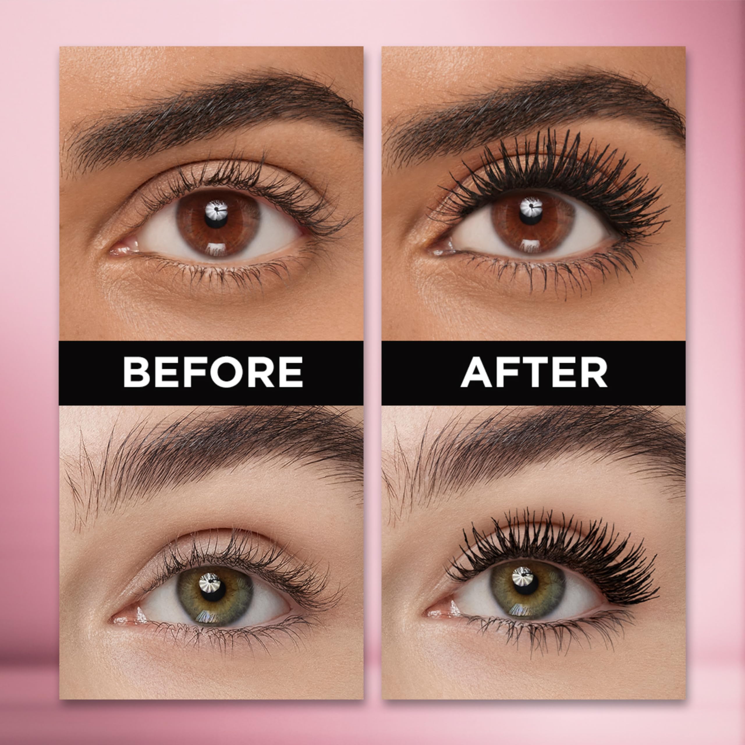 Maybelline Lash Paradise Mascara, longueur impressionnante sur tous les cils.