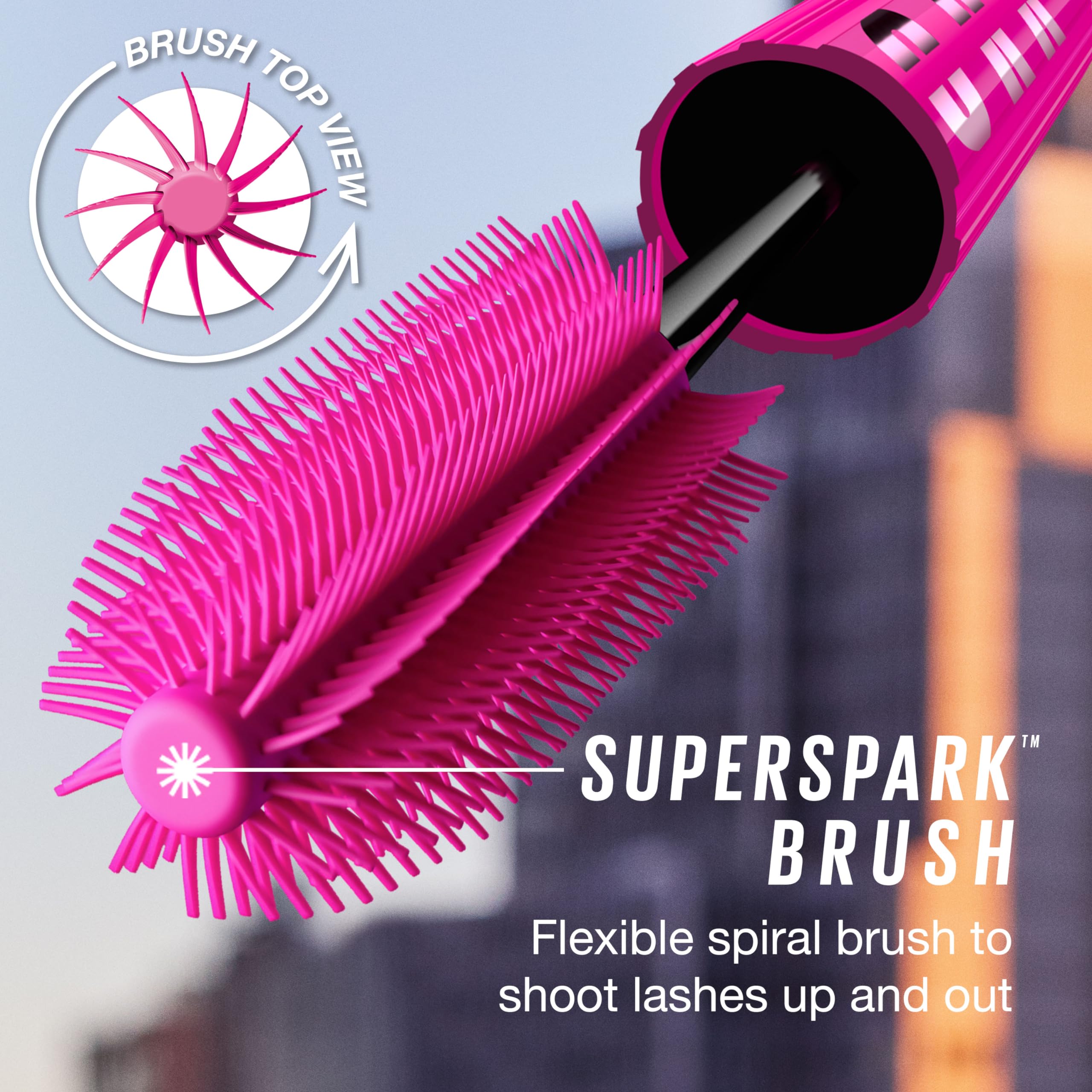 Maybelline Lash Sensational Firework emballage compact pratique pour le maquillage quotidien.