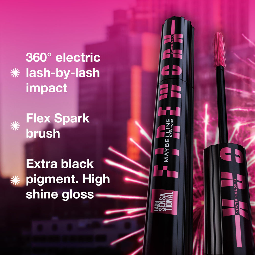 Maybelline Lash Sensational Feu d’artifice — compatible lentilles de contact et hypoallergénique.