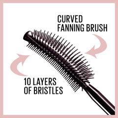 Mascara Maybelline Lash Sensational, regard plus ouvert et défini sans grumeaux.