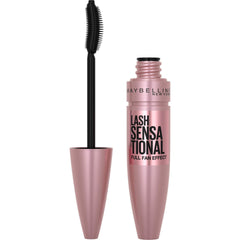 Mascara Maybelline Lash Sensational, brosse en éventail offrant un volume sans paquets.