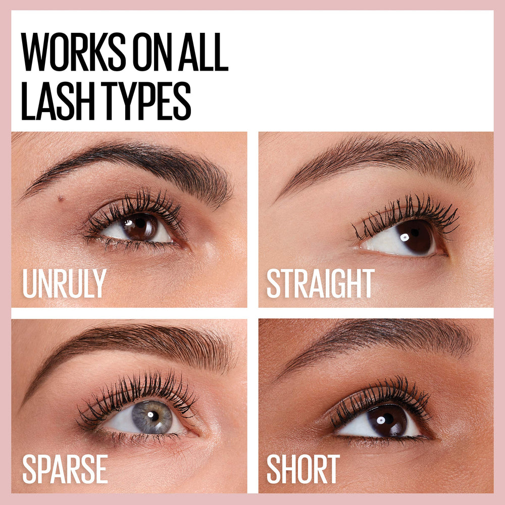 Mascara Maybelline Lash Sensational, teinte Marron-Noir pour un look naturel.