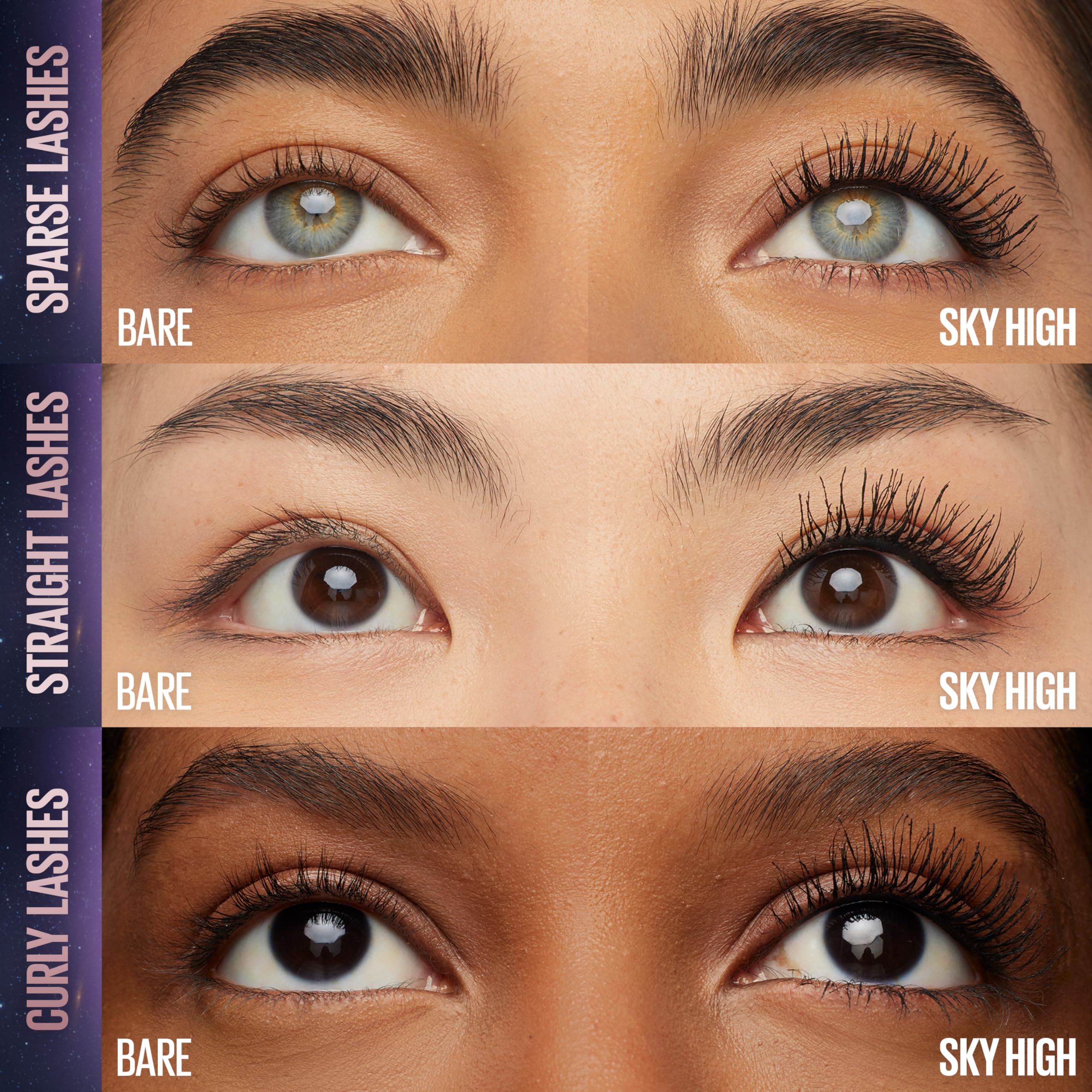Maybelline Lash Sensational Sky High cils longs et légers grâce à la formule légère.