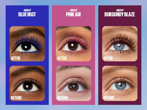Maybelline Lash Sky High longueur sans paquets pour un regard net.