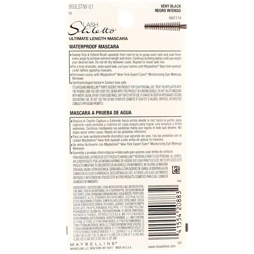 Maybelline Lash Stiletto application sur cils supérieurs pour longueur