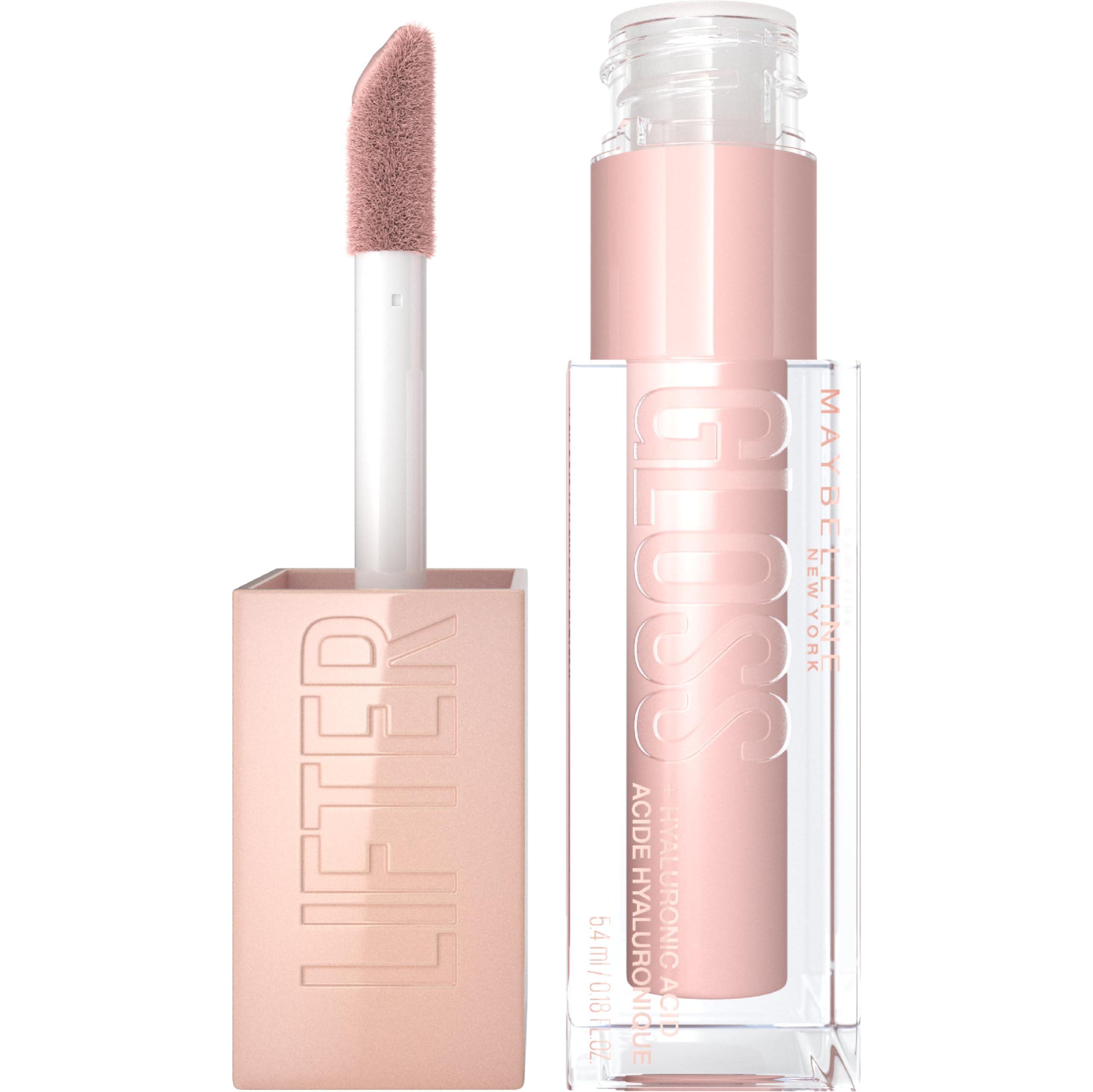 Maybelline Lifter Gloss acide hyaluronique pour lèvres hydratées et repulpées.