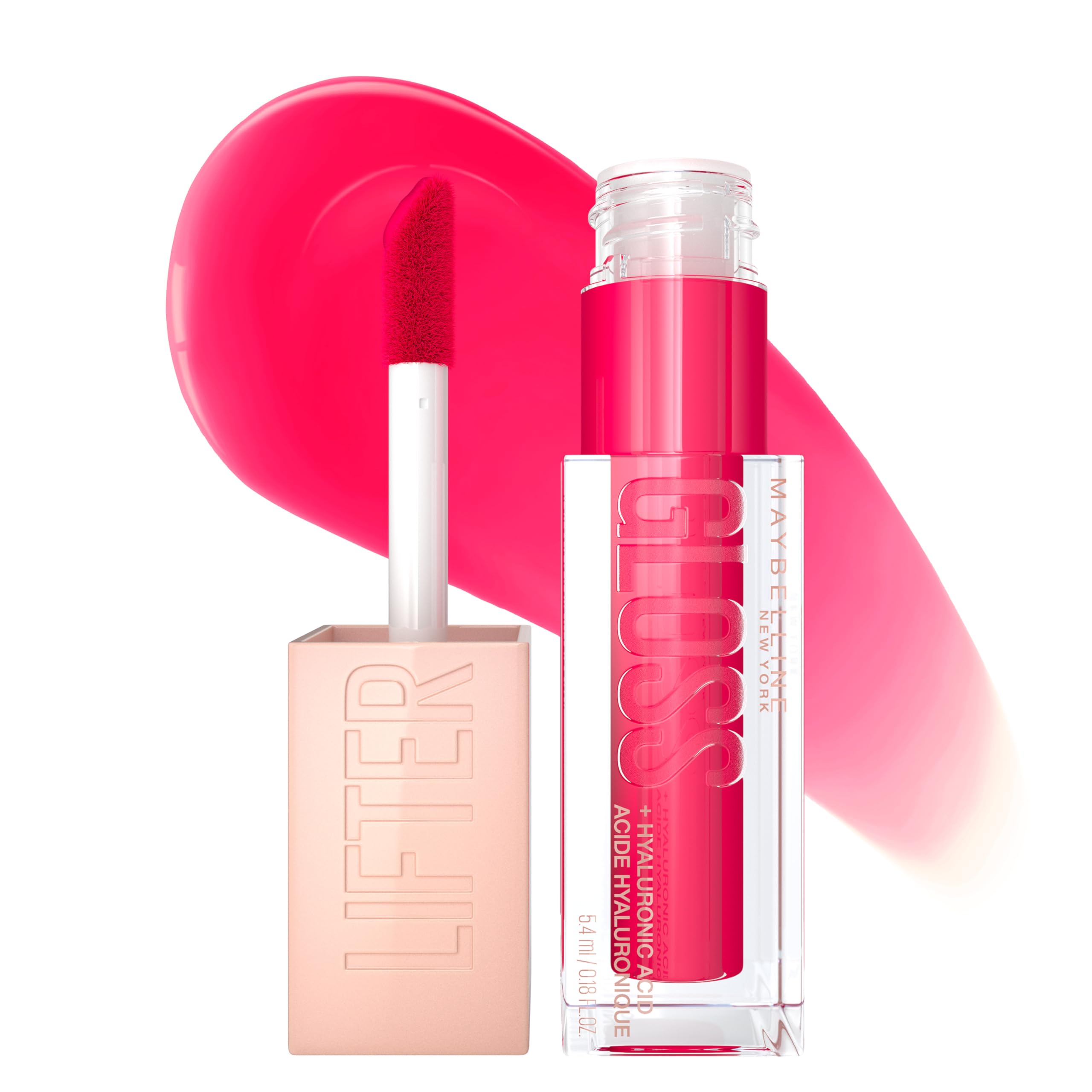 Maybelline Lifter Gloss avec applicateur XL pour une application rapide et précise.