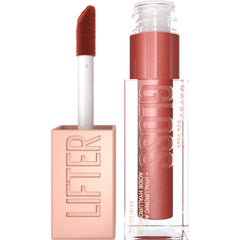 Maybelline Lifter Gloss Bronzed sur flacon élégant offrant hydratation et brillance.