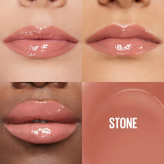 Maybelline Lifter Gloss pierre avec applicateur XL, application rapide et fini ultra brillant.
