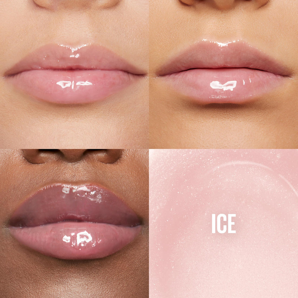 Maybelline Lifter Gloss avec pinceau large pour une application rapide et précise.