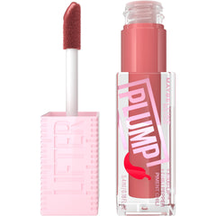 Maybelline Lifter Gloss Plump avec applicateur XL pour un fini brillant en un seul geste.
