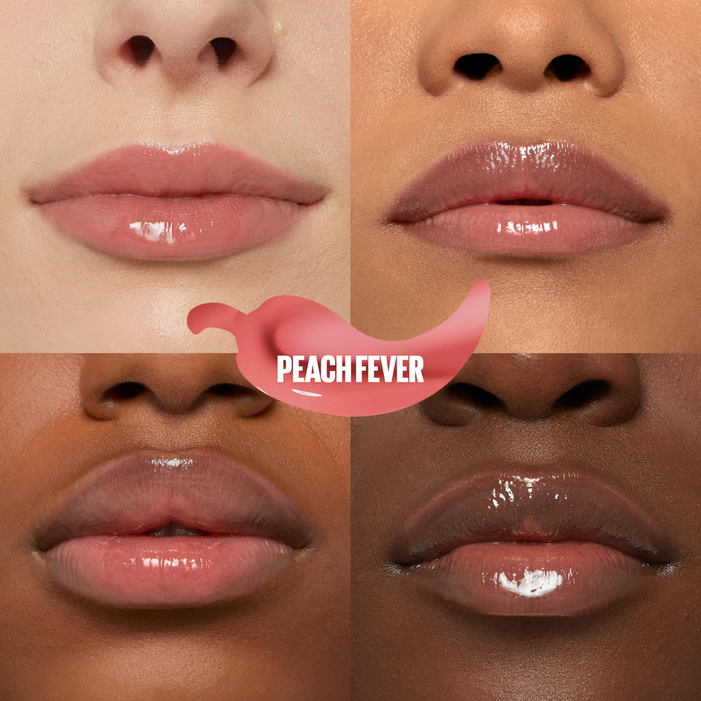 Maybelline Lifter Gloss Plump enrichi au chili apporte chaleur et volume immédiats.