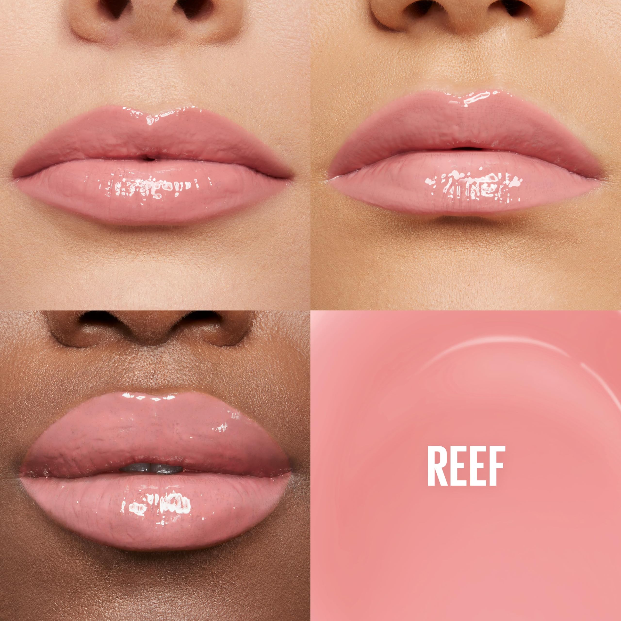 Maybelline Lifter Gloss Reef avec applicateur XL pour une application homogène