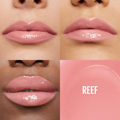 Maybelline Lifter Gloss Reef avec applicateur XL pour une application homogène