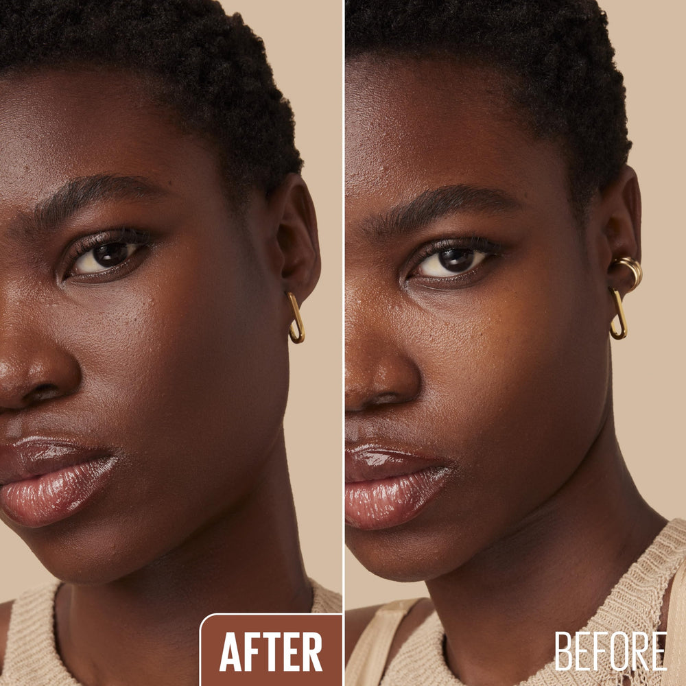Maybelline Lifter Stix appliqué sur la peau pour une couvrance naturelle.