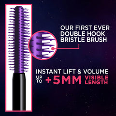 MAYBELLINE Telescopic Lift mascara bleu stellaire, volume intense et regard profond.