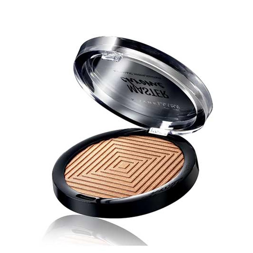 Maybelline Master Chrome Molten Gold – idéal pour un look sculpté et lumineux.