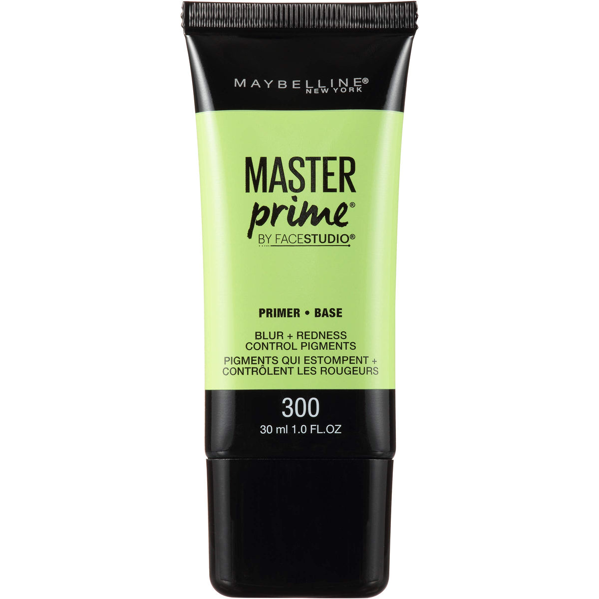 Maybelline Master Prime réduit visuellement la rougeur pour un teint homogène.