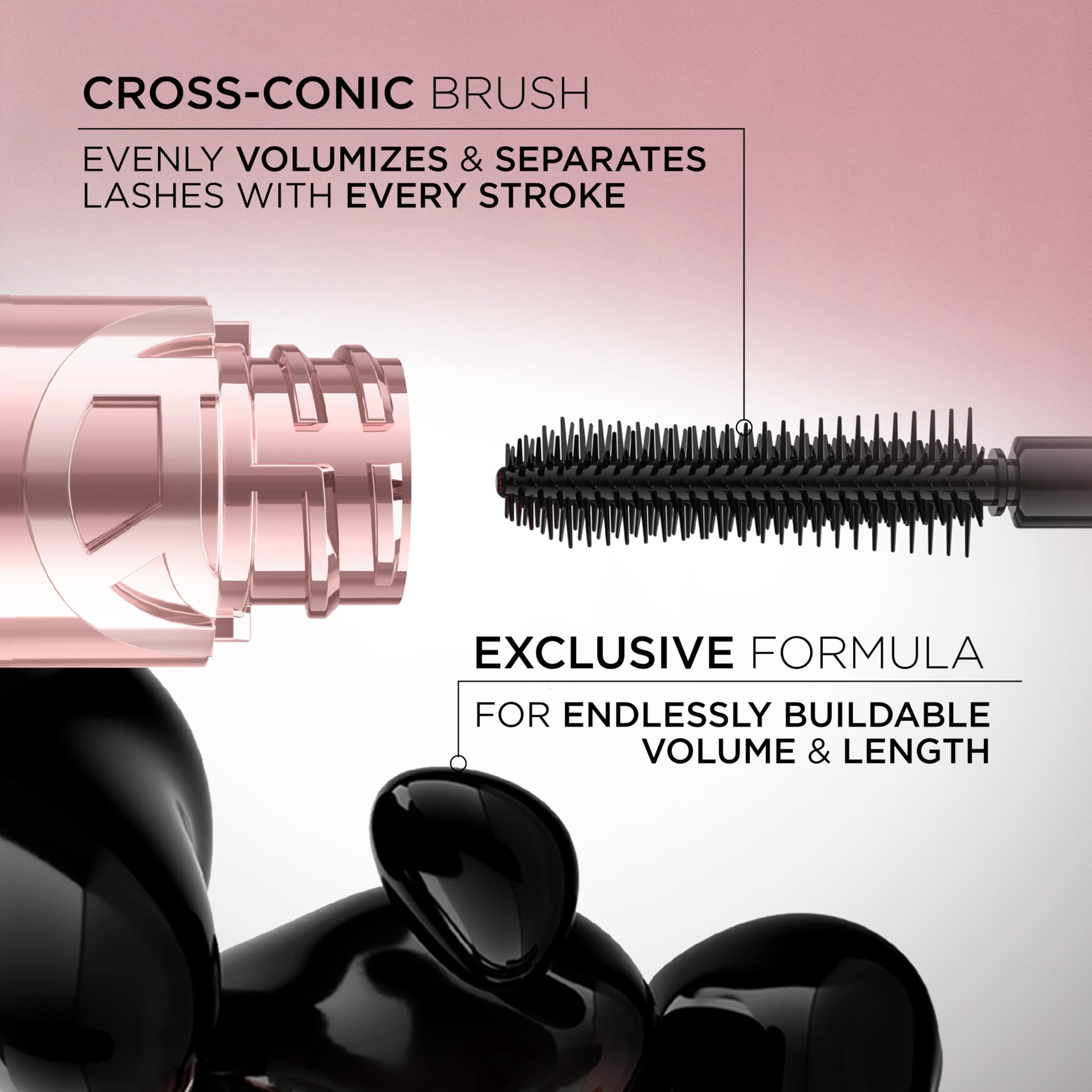 MAYBELLINE Mascara Paradis Grand Défi — Séparation des cils et effet volumisant.