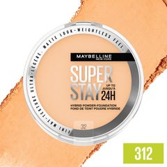 Maybelline Poudre-Fond, couverture de moyenne à totale pour un teint homogène